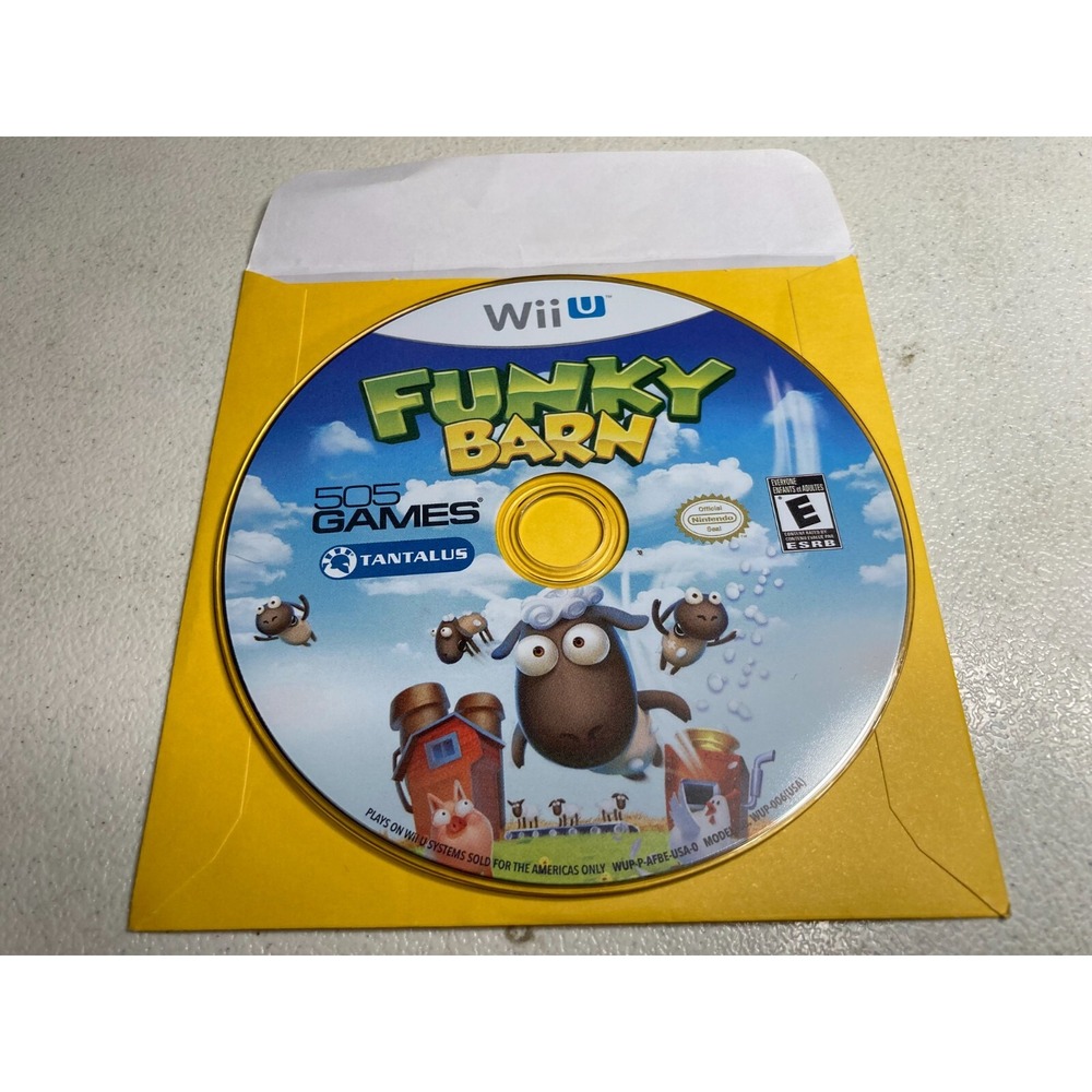 Funky Barn Nintendo Wii U 2012 Disc Only Tested Farming Simulation 505 Games